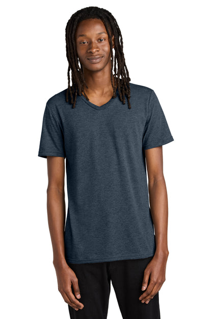 Front View of Rebel Blue Allmade Unisex Tri-Blend V-Neck Tee AL2014