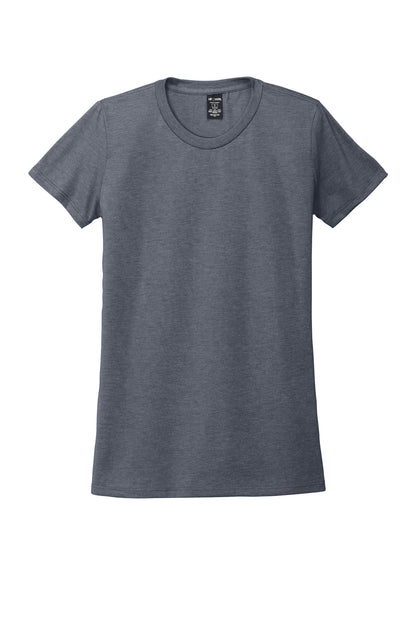 Front View of Rebel Blue Allmade Women's Tri-Blend Tee AL2008