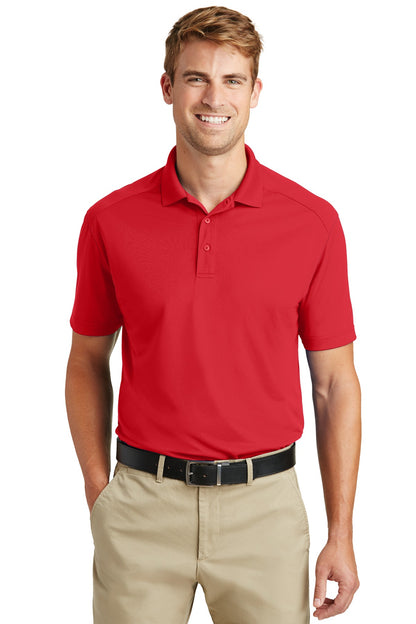 Front View of Red CornerStone Select Lightweight Snag-Proof Polo. CS418