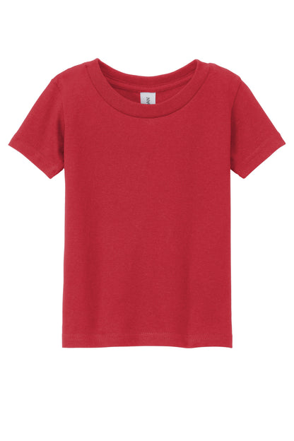 Front View of Red Gildan Heavy Cotton Toddler T-Shirt 5100P