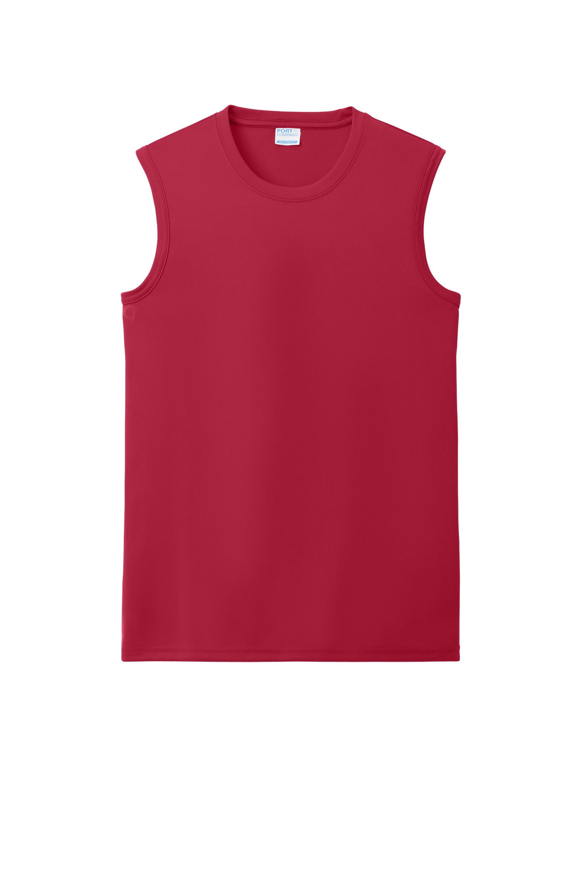 Front View of Red Port & Company Performance Sleeveless Tee PC380SL