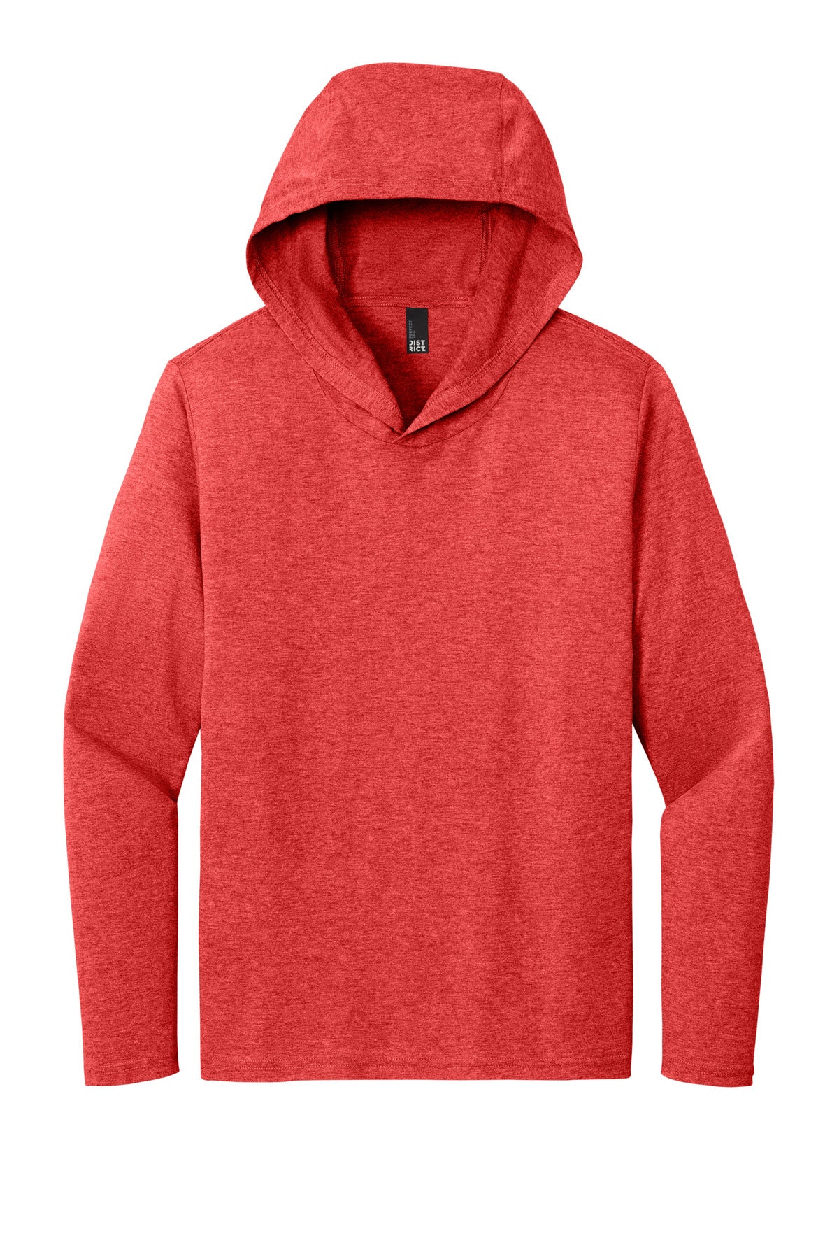 Front View of RedFrost District Perfect Tri Long Sleeve Hoodie. DM139