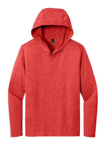 Front View of RedFrost District Perfect Tri Long Sleeve Hoodie. DM139