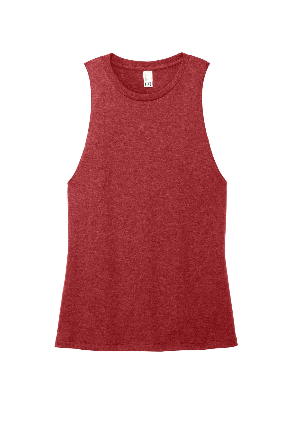 Front View of RedFrost District Women's Perfect Tri Muscle Tank DT153