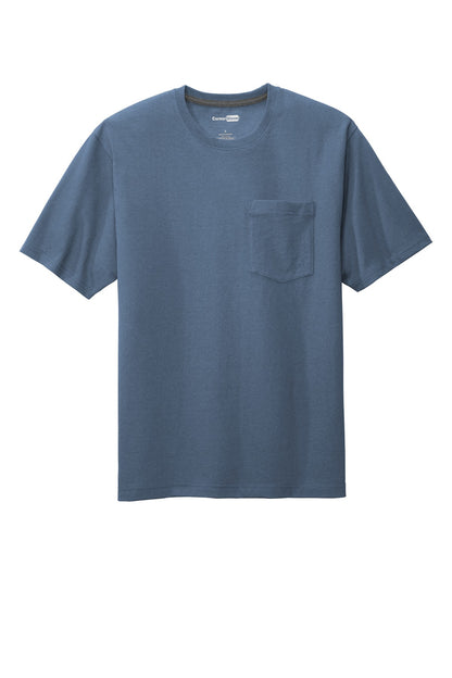 Front View of Regatta Blue CornerStone Workwear Pocket Tee CS430