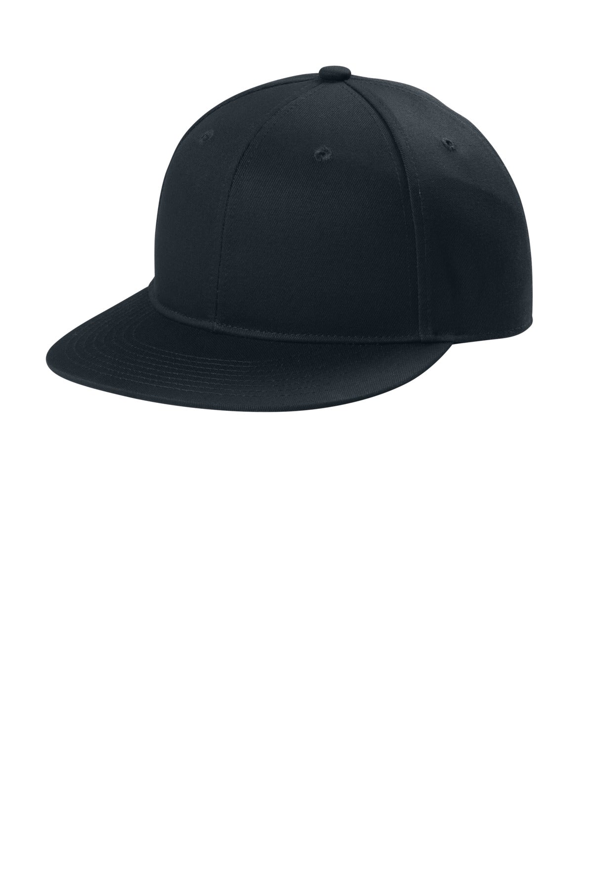 Front View of RichNavy Port Authority Snapback Flat Bill Cap C116