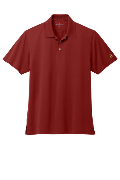 Front View of RichRed Brooks Brothers Mesh Pique Performance Polo BB18220