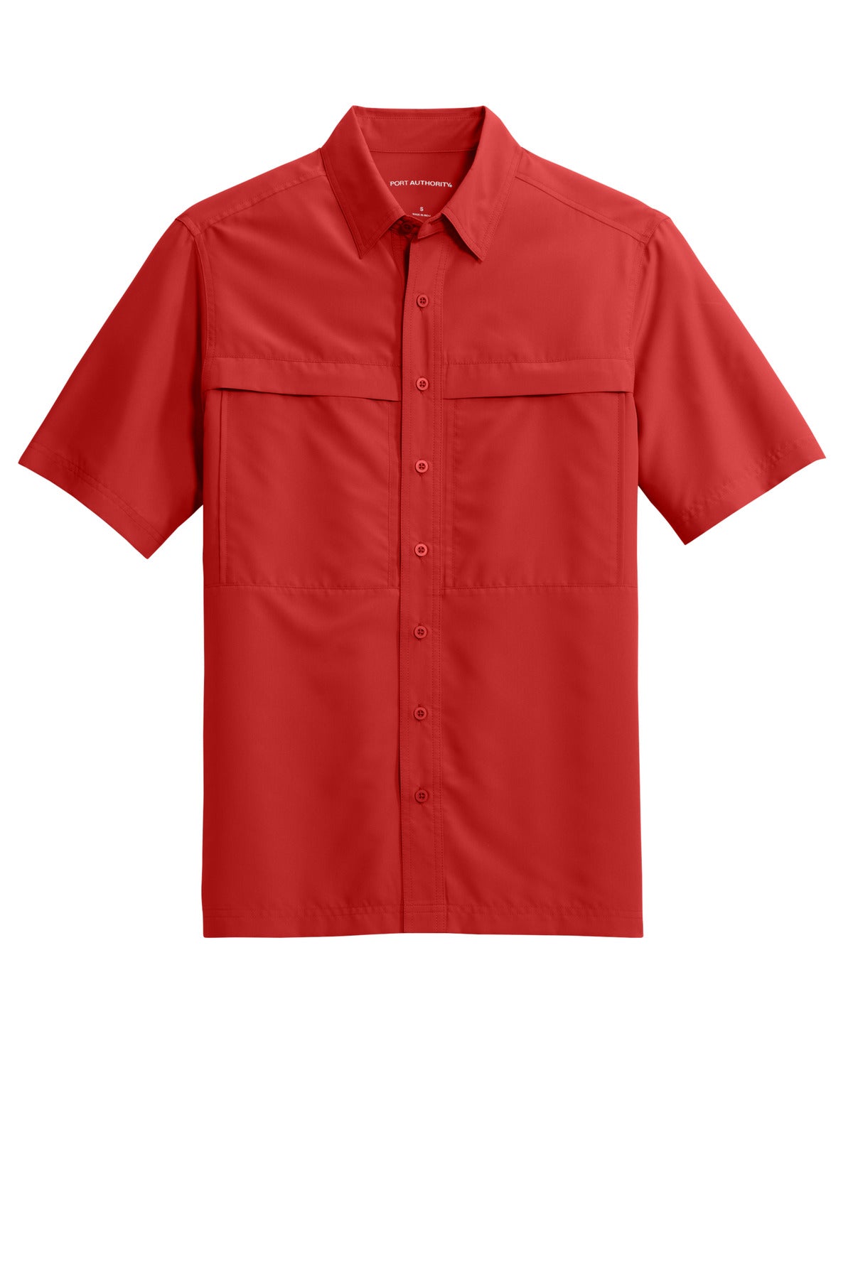Front View of RichRed Port Authority Short Sleeve UV Daybreak Shirt W961