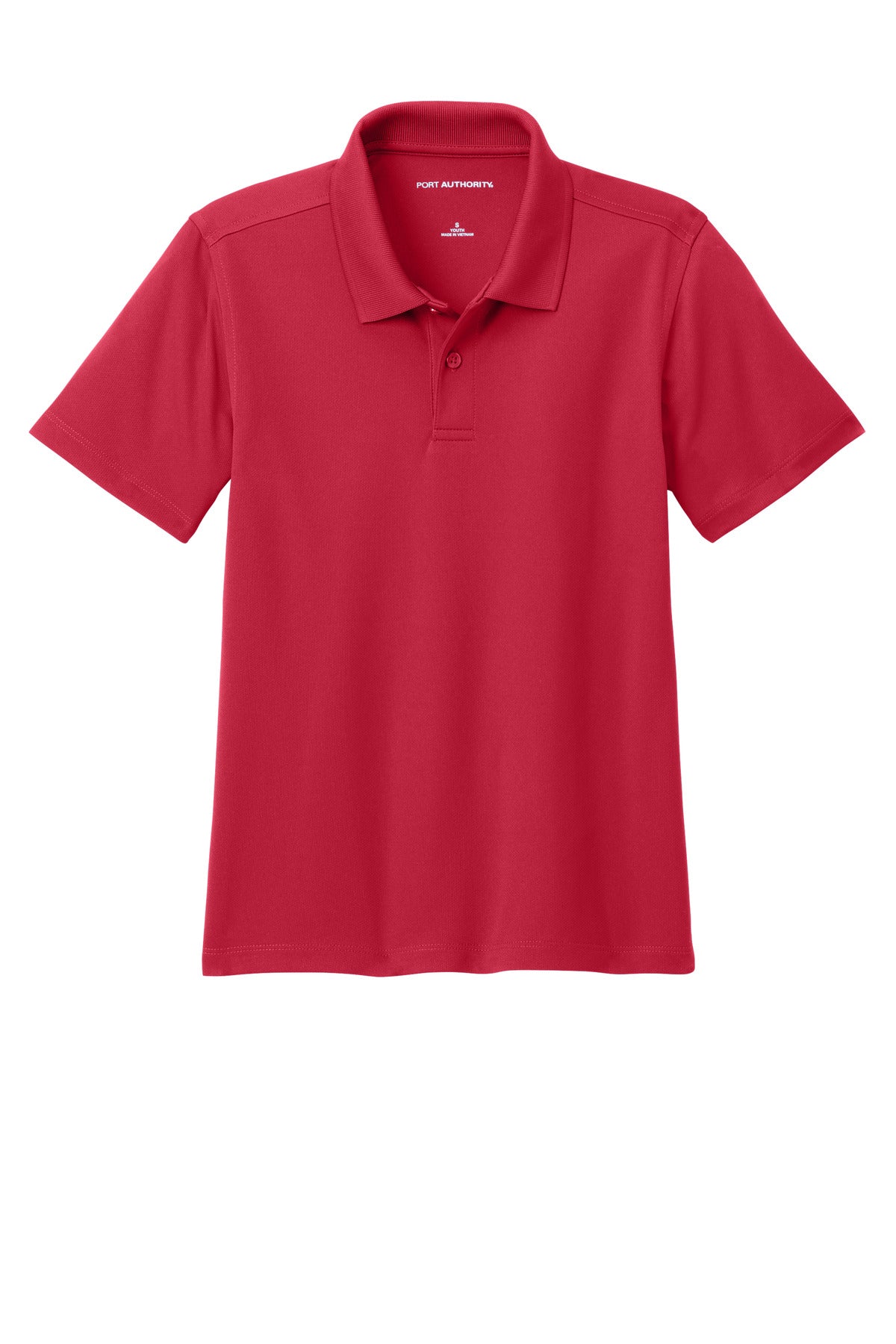 Front View of RichRed Port Authority Youth Dry Zone UV Micro-Mesh Polo Y110