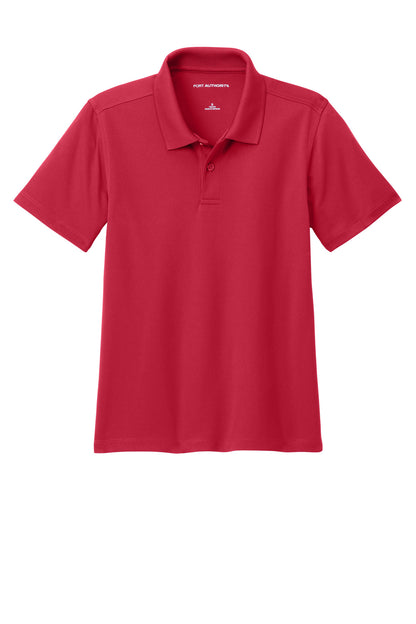 Front View of RichRed Port Authority Youth Dry Zone UV Micro-Mesh Polo Y110