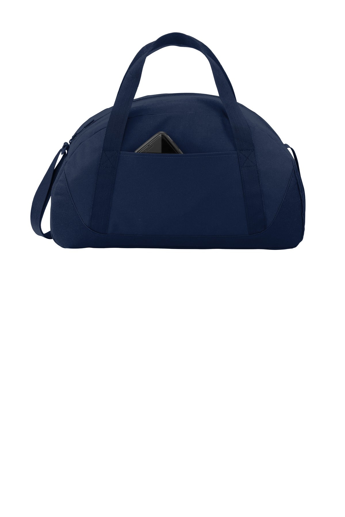 Front View of River Blue Nvy Port Authority Access Dome Duffel. BG818