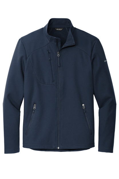 Front View of RiverBlNv Eddie Bauer Stretch Soft Shell Jacket EB544
