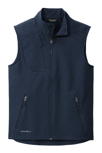 Front View of RiverBlNv Eddie Bauer Stretch Soft Shell Vest EB546