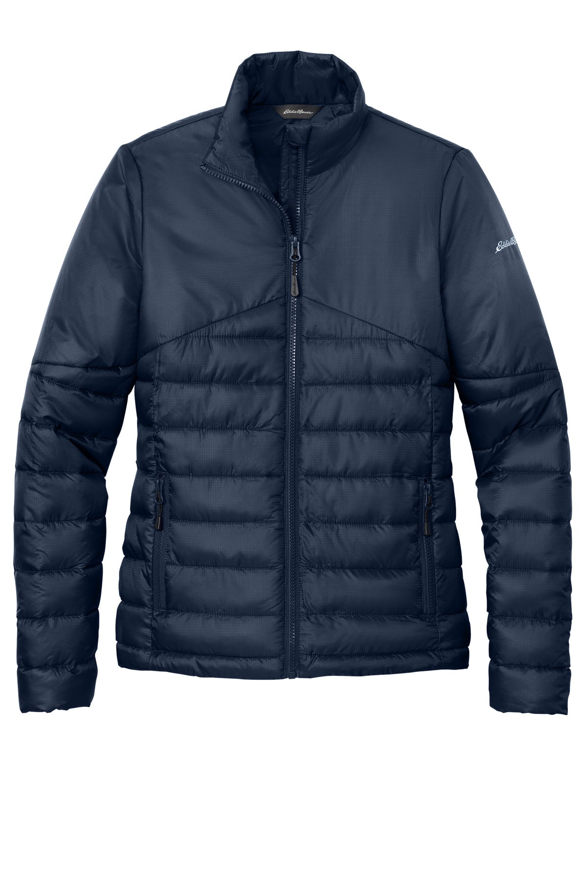 Front View of RiverBlNv Eddie Bauer Women's Quilted Jacket EB511
