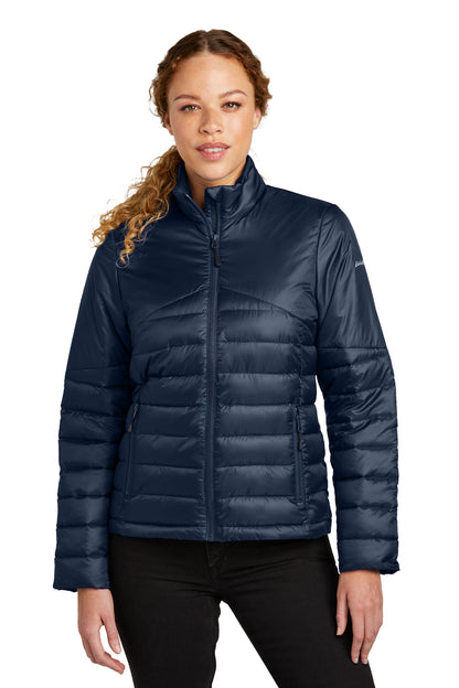 Front View of RiverBlNv Eddie Bauer Women's Quilted Jacket EB511