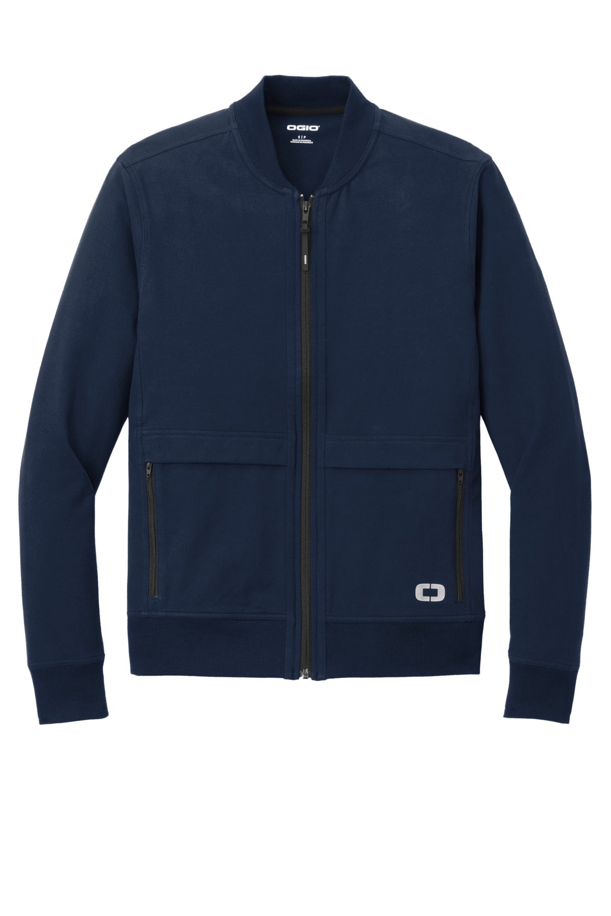 Front View of RiverBlNv OGIO Outstretch Full-Zip OG830