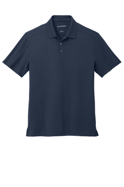 Front View of RiverBlNv Port Authority City Stretch Flat Knit Polo K683