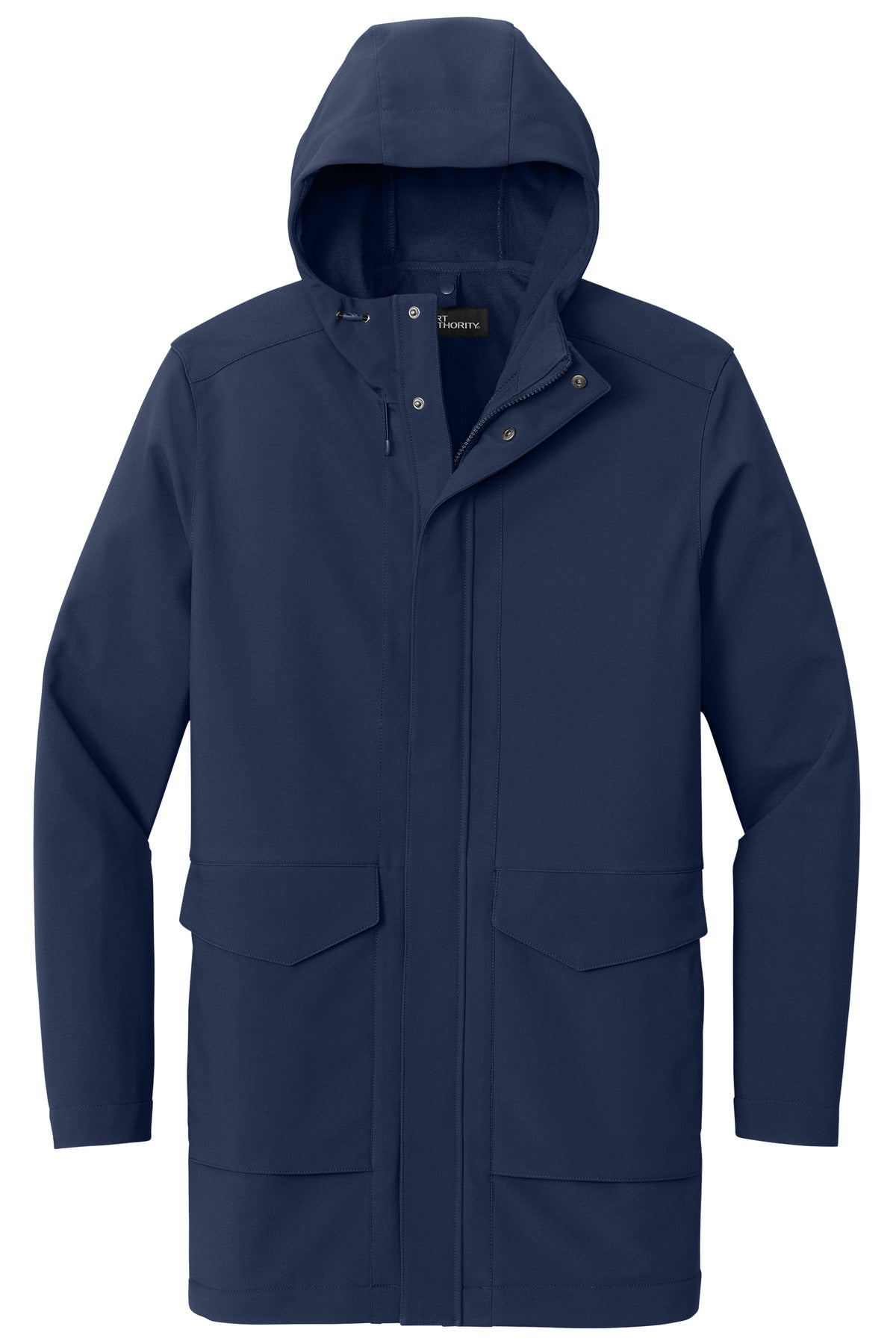 Front View of RiverBlNv Port Authority Collective Outer Soft Shell Parka J919