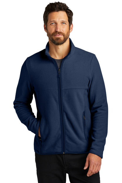 Front View of RiverBlNv Port Authority Connection Fleece Jacket F110