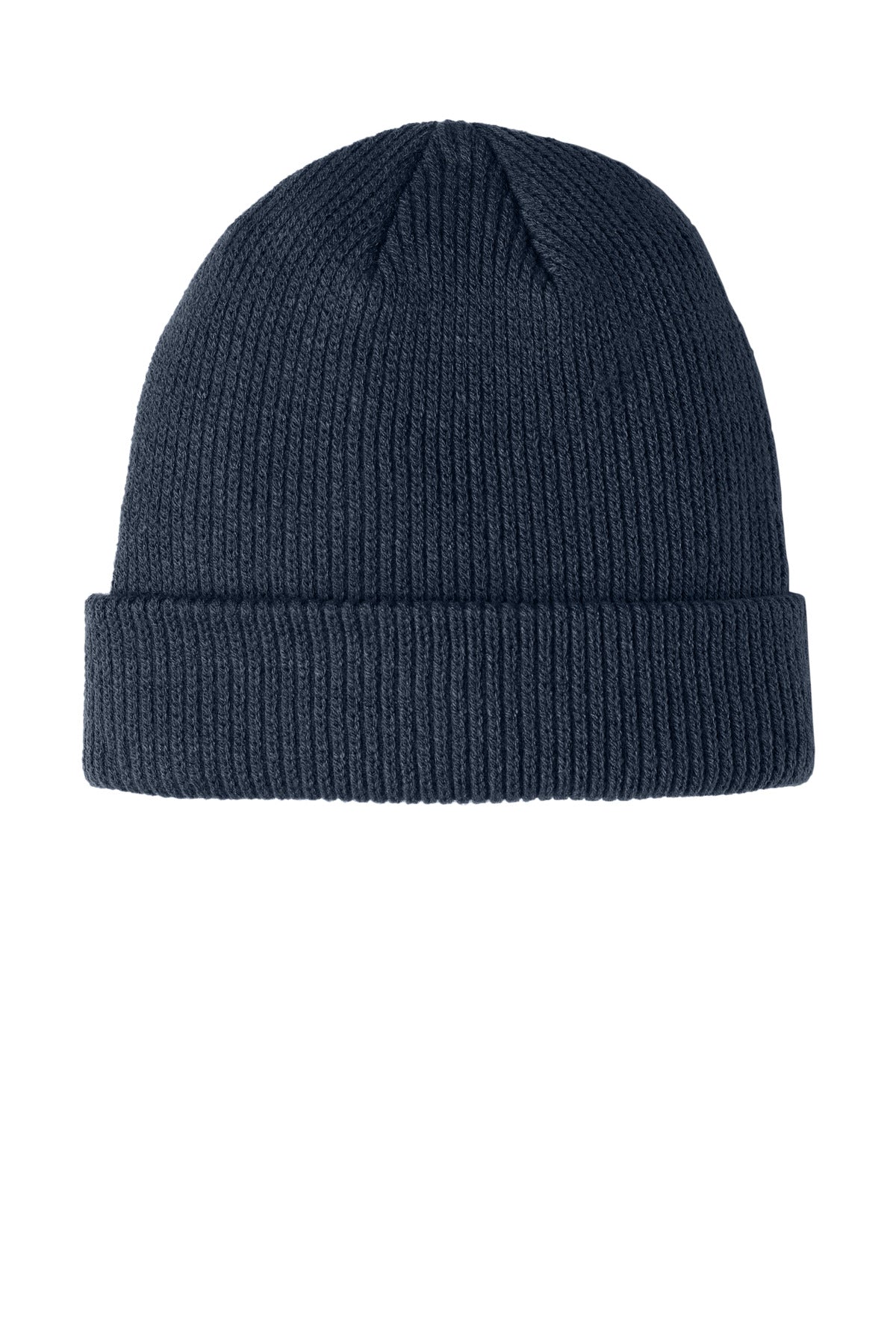 Front View of RiverBlNv Port Authority Cozy Cuffed Beanie C977