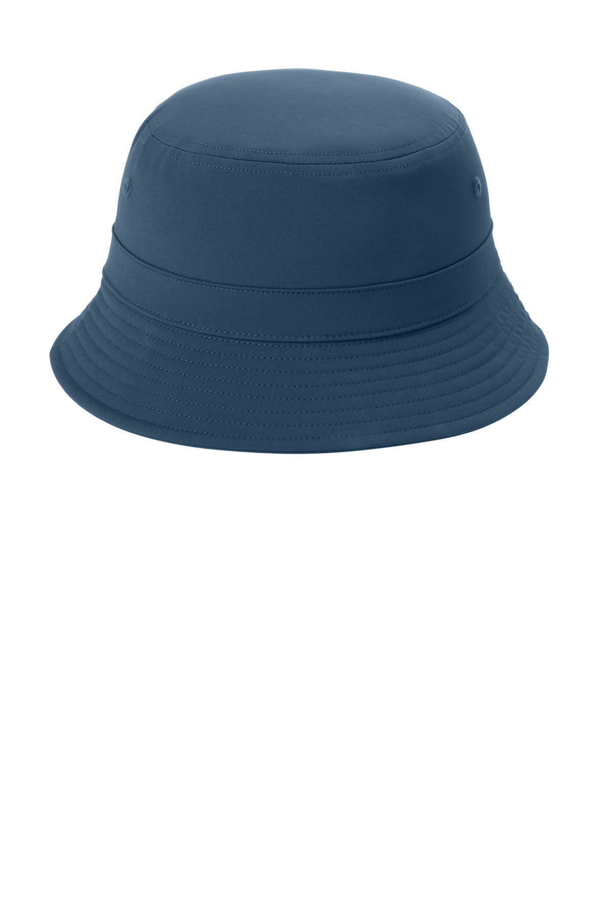 Front View of RiverBlNv Port Authority Poly Bucket Hat C980