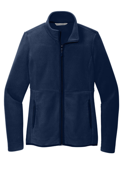 Front View of RiverBlNv Port Authority Women's Connection Fleece Jacket L110