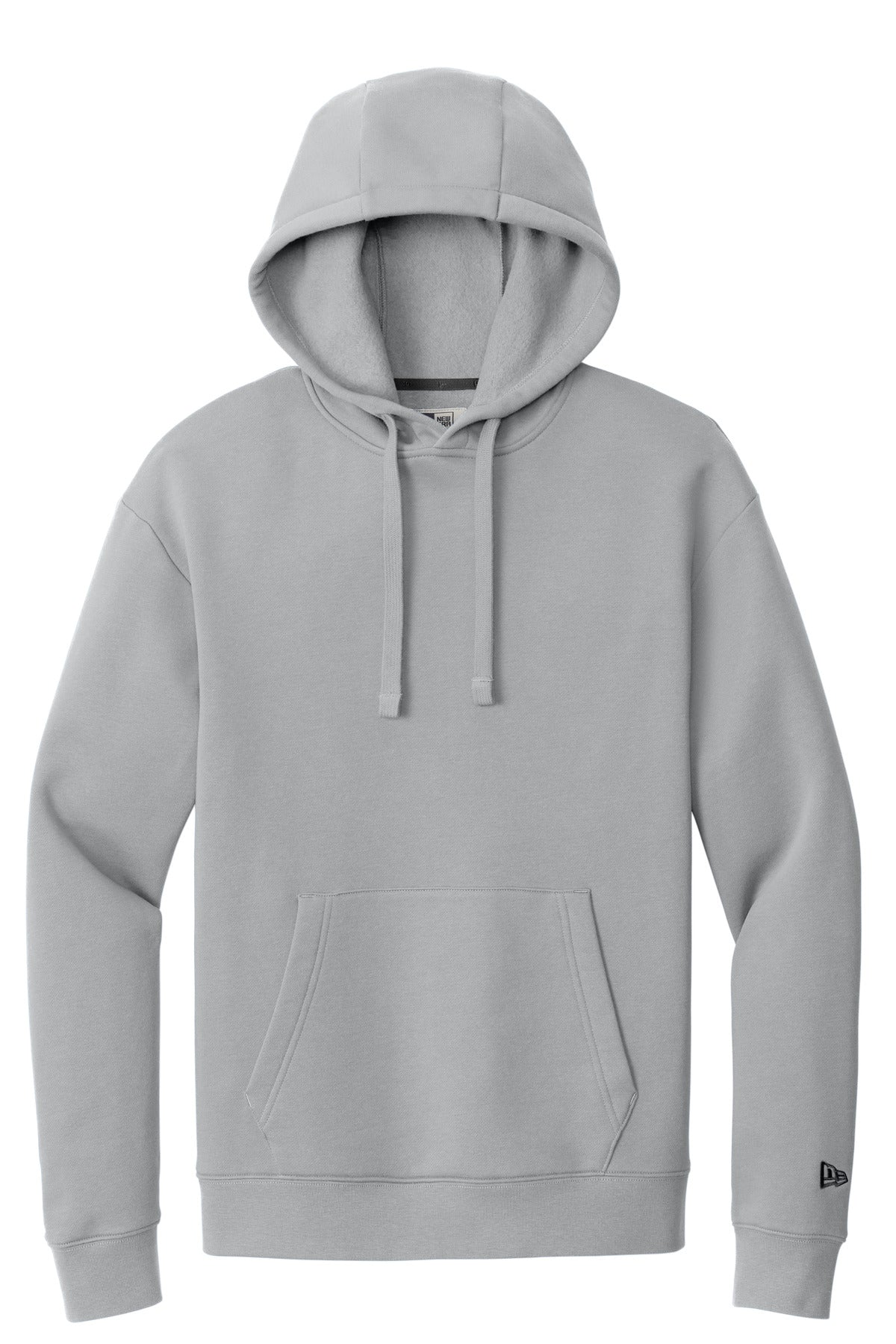 Front View of RnstmGrey New Era Heritage Fleece Pullover Hoodie NEA525