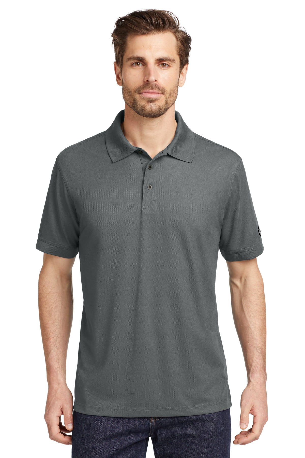 Front View of Rogue Grey OGIO - Caliber2.0 Polo OG101