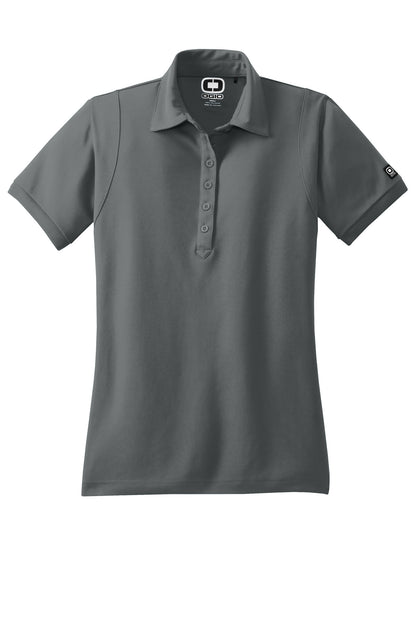 Front View of Rogue Grey OGIO - Jewel Polo. LOG101