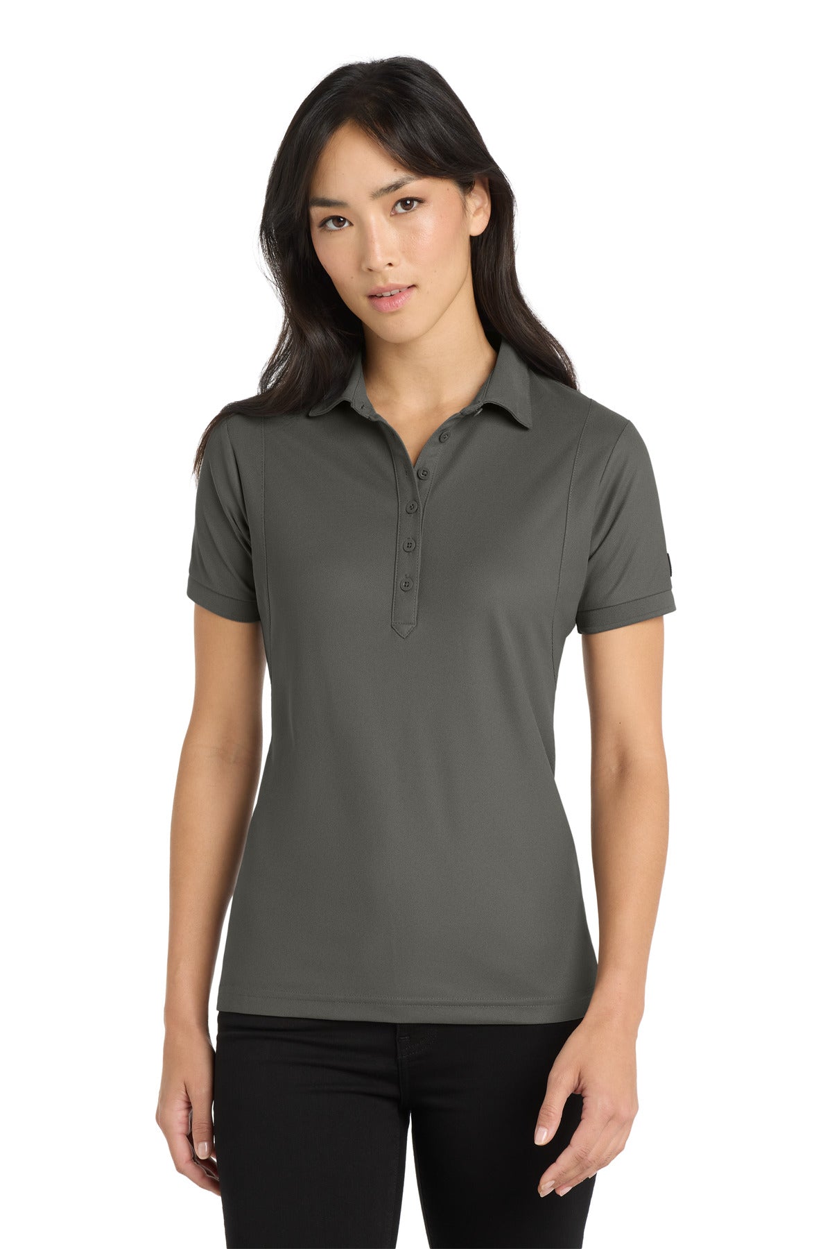 Front View of Rogue Grey OGIO - Jewel Polo. LOG101