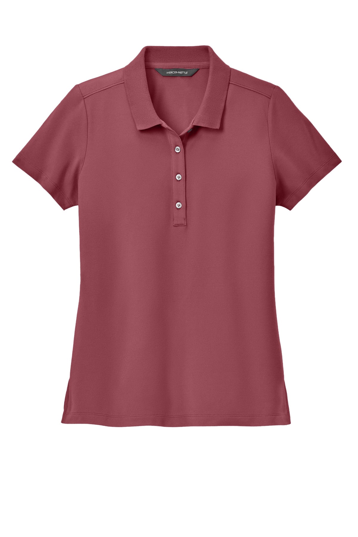 Front View of Rosewood Mercer+Mettle Women's Stretch Pique Polo MM1005