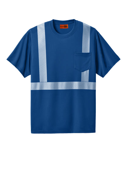Front View of Royal CornerStone Enhanced Visibility Segmented Tape Tee CS206