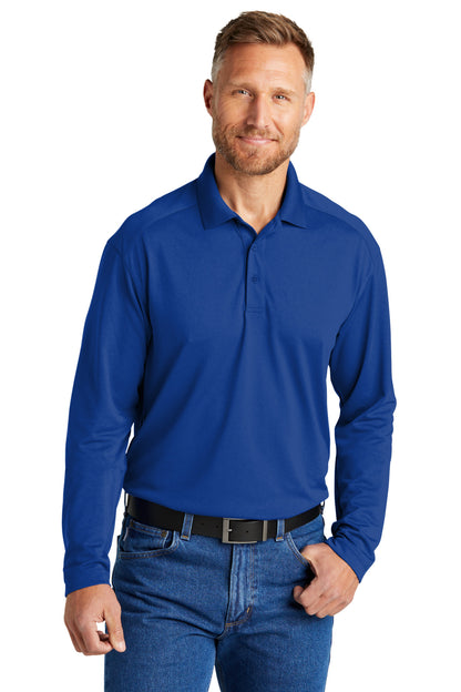 Front View of Royal CornerStone Select Lightweight Snag-Proof Long Sleeve Polo CS418LS