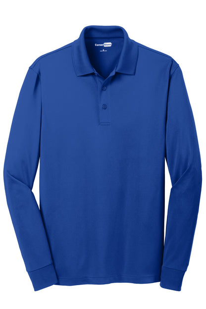 Front View of Royal CornerStone Select Snag-Proof Long Sleeve Polo. CS412LS