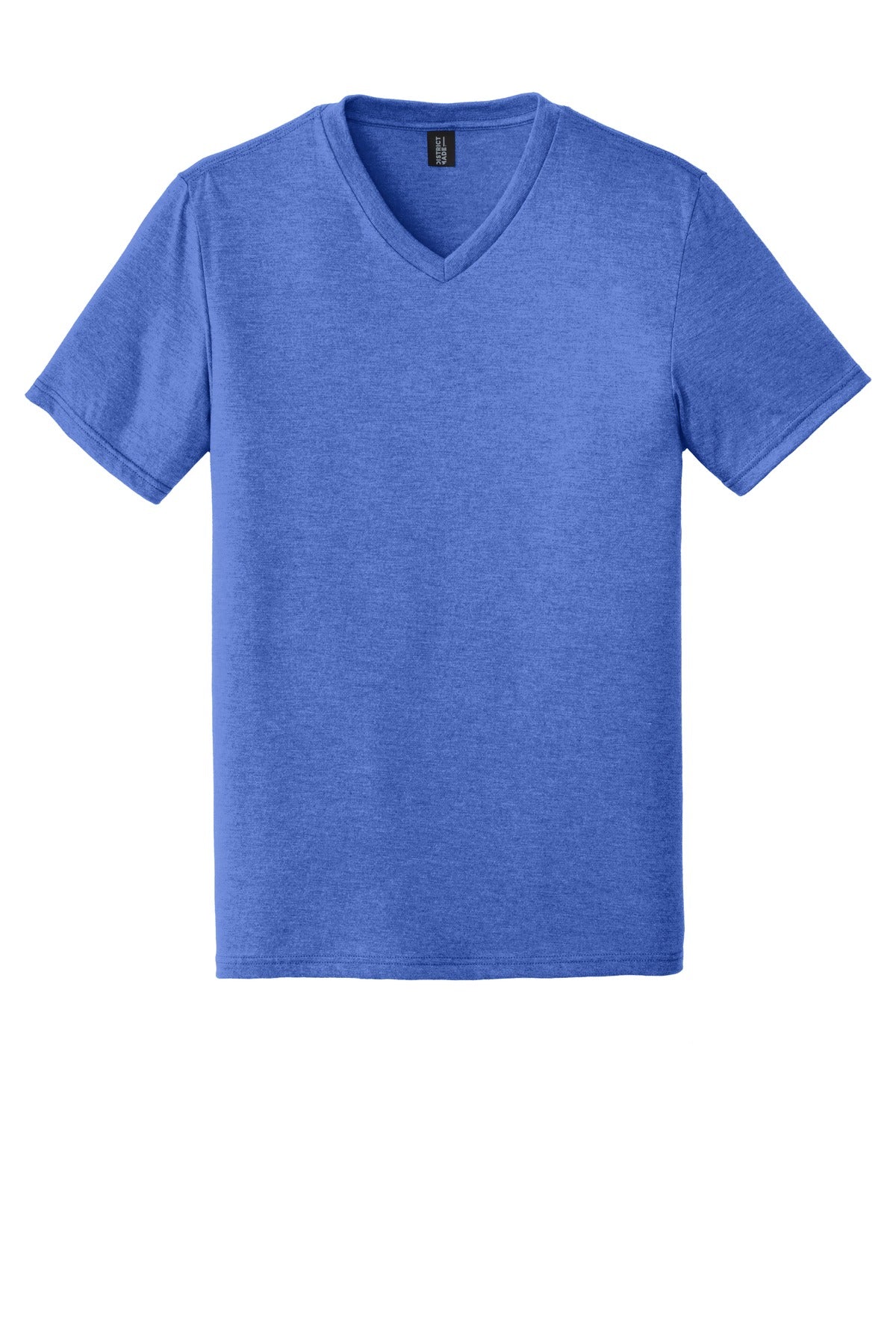 Front View of Royal Frost District Perfect Tri V-Neck Tee. DT1350