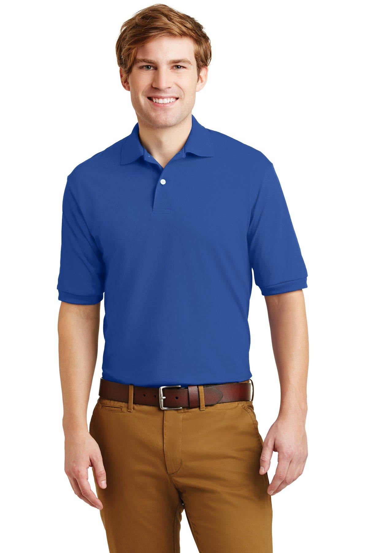Front View of Royal Jerzees Dri-Power Sport Shirt. 437M
