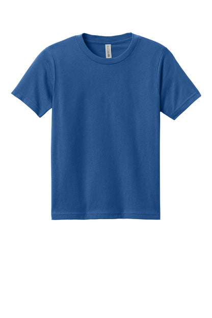 Front View of Royal Next Level Apparel Youth Cotton Tee NL3310