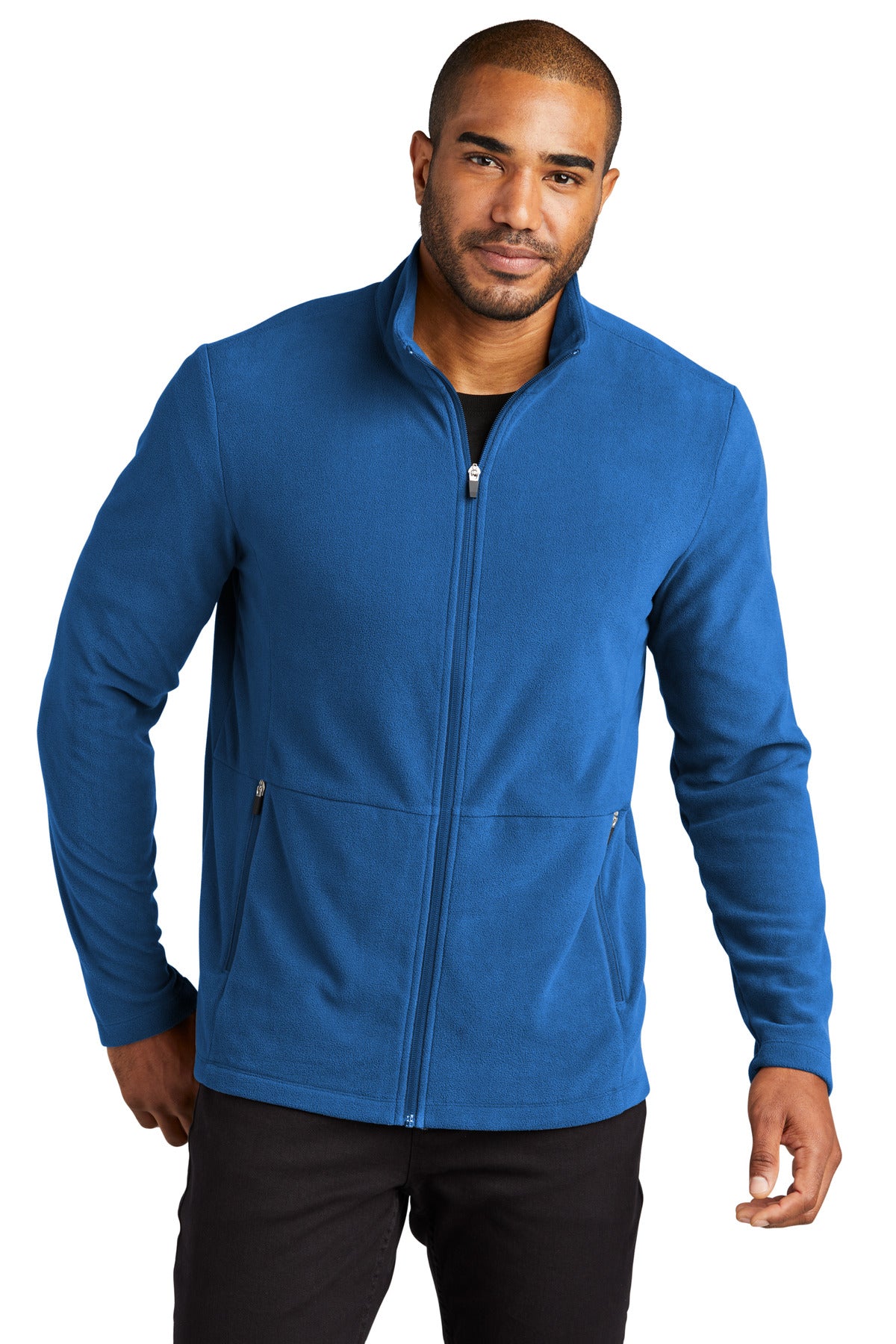 Front View of Royal Port Authority Accord Microfleece Jacket F151