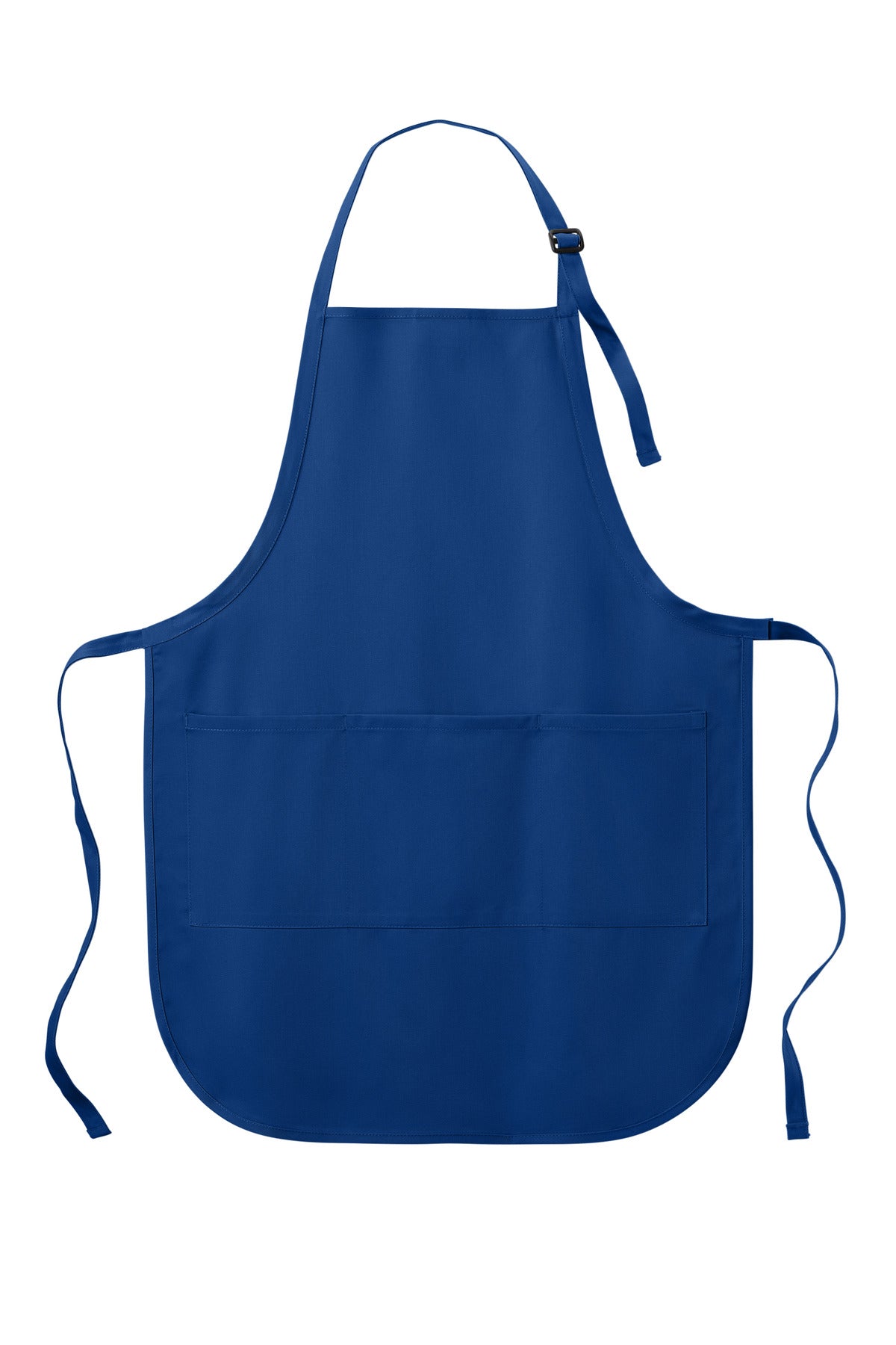 Front View of Royal Port Authority Easy Care Full-Length Apron with Stain Release. A703