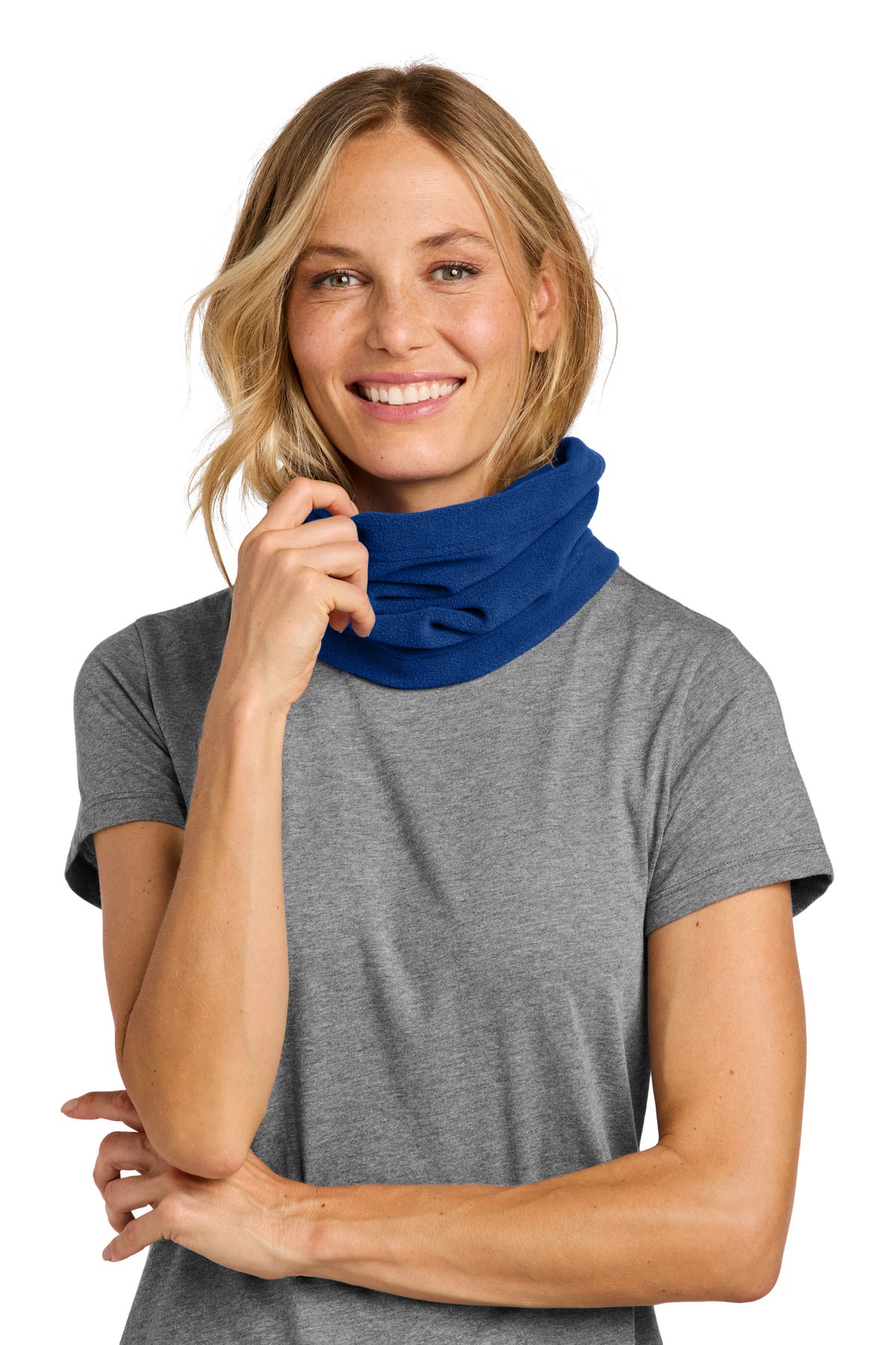 Front View of Royal Port Authority Fleece Neck Gaiter. FS07