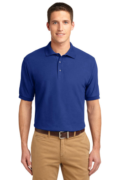 Front View of Royal Port Authority Tall Silk Touch Polo. TLK500