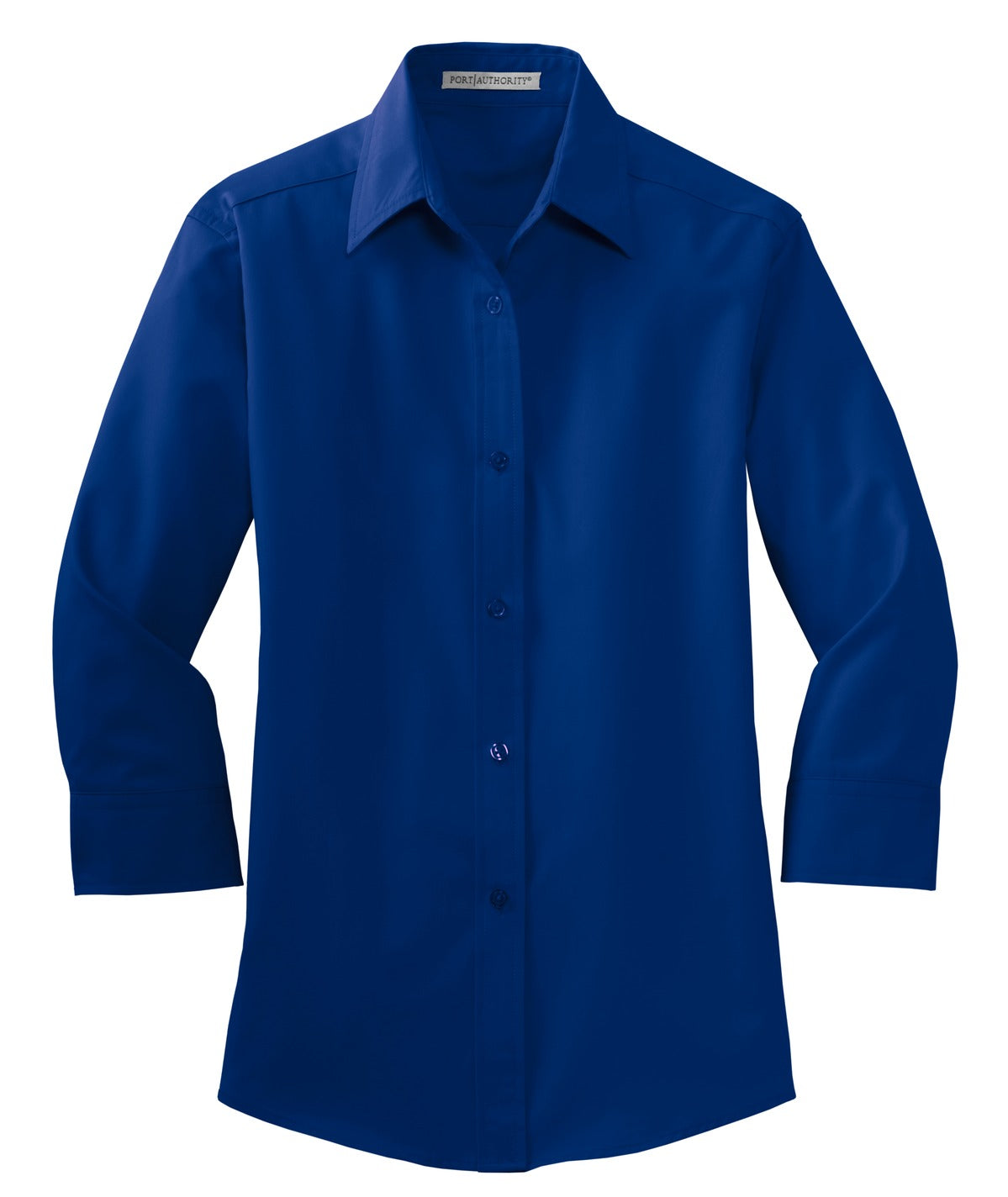 Front View of Royal Port Authority Women's 3/4-Sleeve Easy Care Shirt. L612