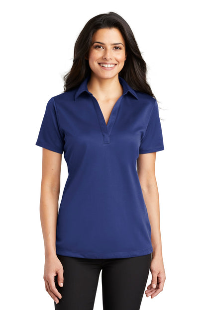 Front View of Royal Port Authority Women's Silk Touch Performance Polo. L540