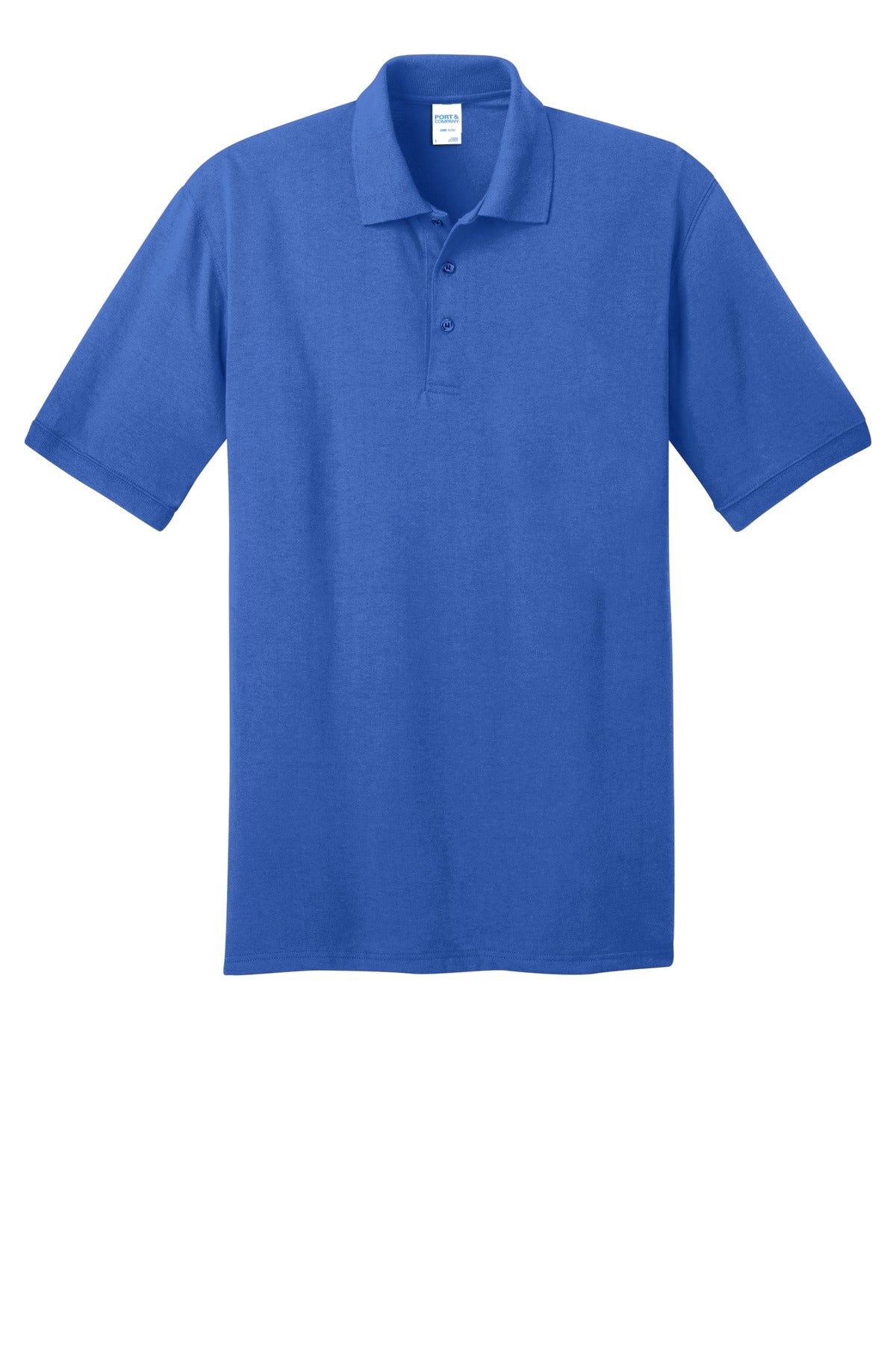 Front View of Royal Port & Company Tall Core Blend Jersey Knit Polo. KP55T