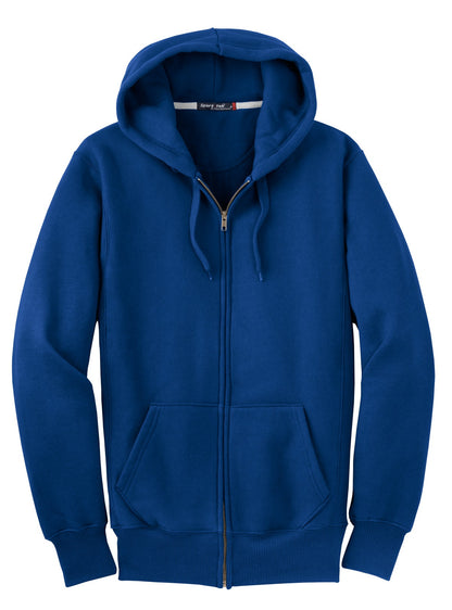 Front View of Royal Sport-Tek Super Heavyweight Full-Zip Hooded Sweatshirt. F282