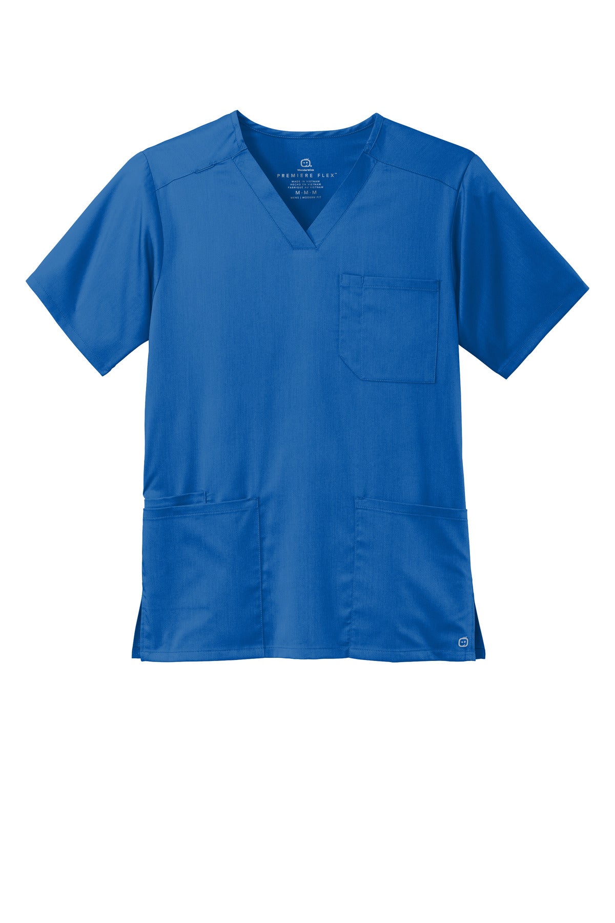 Front View of Royal Wink Men's Premiere Flex V-Neck Top WW5068