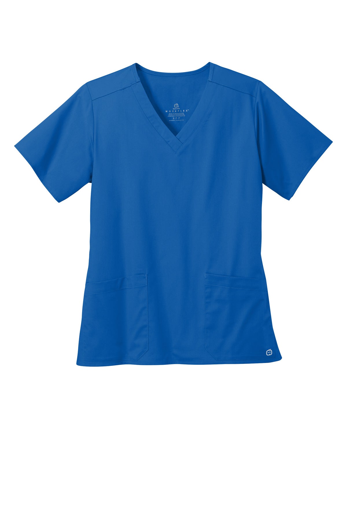 Front View of Royal Wink Women's WorkFlex V-Neck Top WW4560