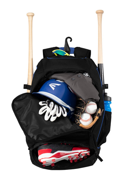 Front View of Royal/Black New Era Shutout Backpack NEB300