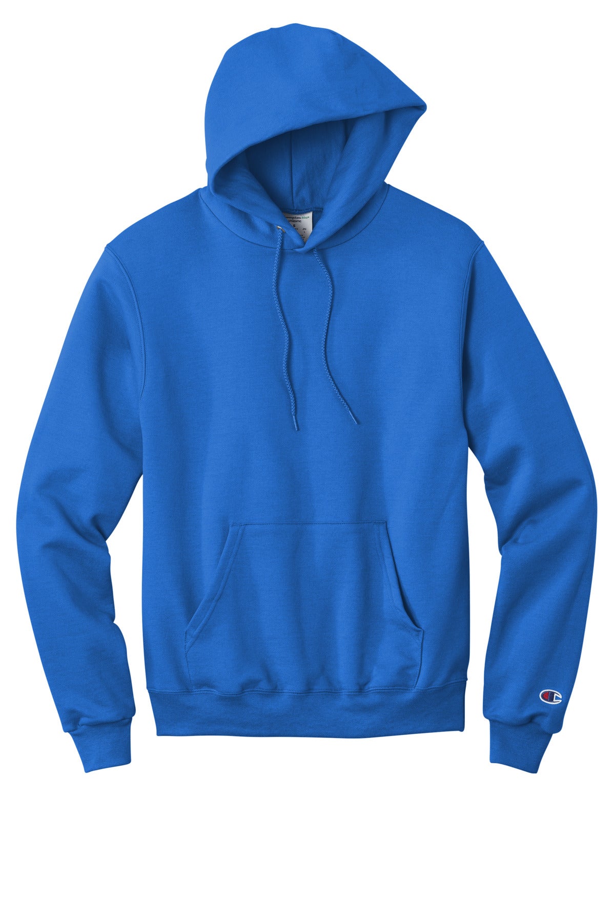 Front View of RoyalBlue Champion Powerblend Pullover Hoodie. S700