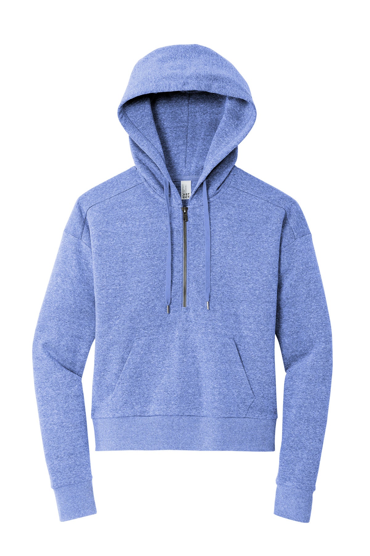 Front View of RoyalFrost District Women's Perfect Tri Fleece 1/2-Zip Pullover DT1311